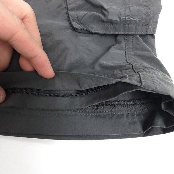 REI 100% Nylon 10 Inch Ripstop Cargo Shorts Hiking Utility Gorpcore Mens XL Gray - Picture 5 of 7